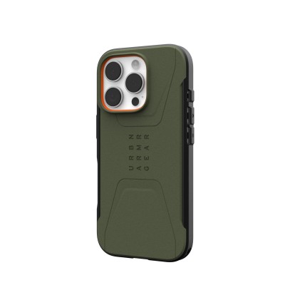 Чохол UAG для iPhone 16 Pro, Civilian Magsafe, Olive Drab (114444117272) Чохол UAG для iPhone 16 Pro, Civilian Magsafe, Olive Drab (114444117272)