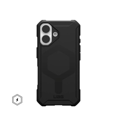 Чохол UAG для iPhone 16, Essential Armor Magsafe, Black (114450114040)
