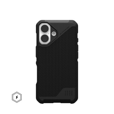 Чохол UAG для iPhone 16, Metropolis LT Magsafe, Kevlar Black (114454113940)