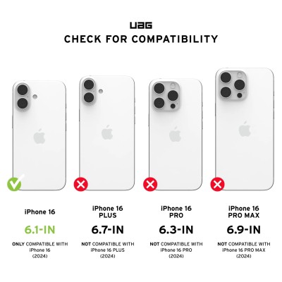 Чохол UAG для iPhone 16, Monarch Pro Magsafe, Kevlar Black (114458113940)