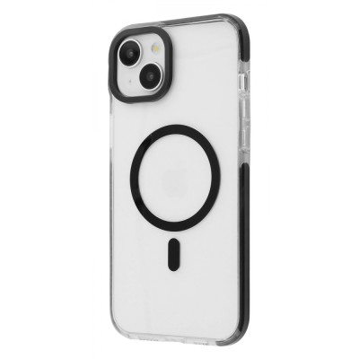 Чохол WAVE Clear Case Side with Magnetic Ring iPhone 15 Plus black