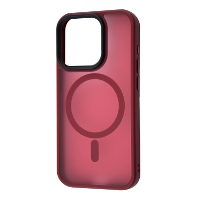 Чохол WAVE Matte Insane Case with Magnetic Ring iPhone 15 Pro dark red