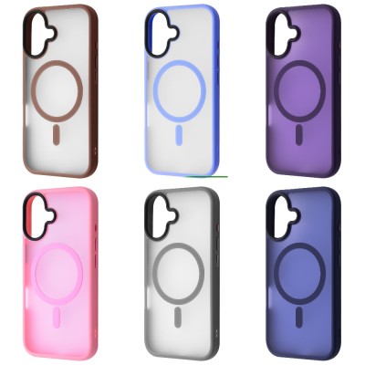 Чохол WAVE Matte Insane Case with Magnetic Ring iPhone 16 light blue