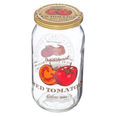 Банка HEREVIN Decorated Jar-Tomato 1 л (332377-051) Банка HEREVIN Decorated Jar-Tomato 1 л (332377-051)