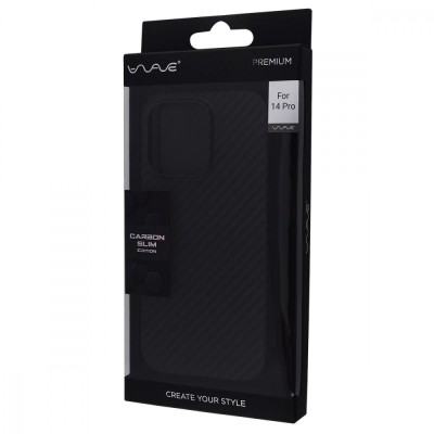 Чохол WAVE Premium Carbon Slim with Magnetic Ring iPhone 14 Plus/15 Plus black