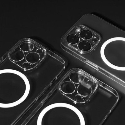 Чохол WAVE Premium Crystal Case with Magnetic Ring iPhone 14 transparent