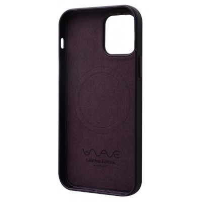 Чохол WAVE Premium Leather Edition Case with Magnetic Ring iPhone 12/12 Pro deep violet