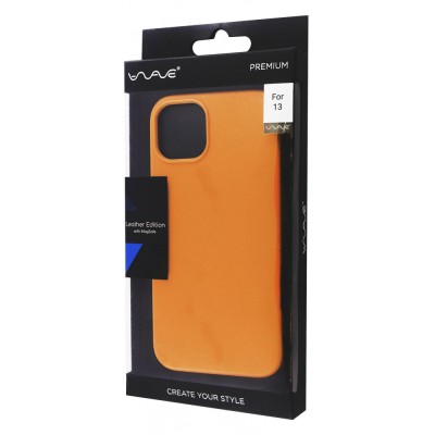 Чохол WAVE Premium Leather Edition Case with Magnetic Ring iPhone 13 dark cherry