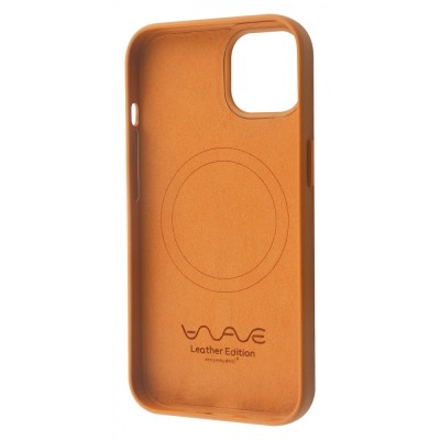 Чохол WAVE Premium Leather Edition Case with Magnetic Ring iPhone 13 dark cherry