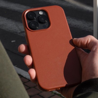 Чохол WAVE Premium Leather Edition Case with Magnetic Ring iPhone 13 Pro dark cherry