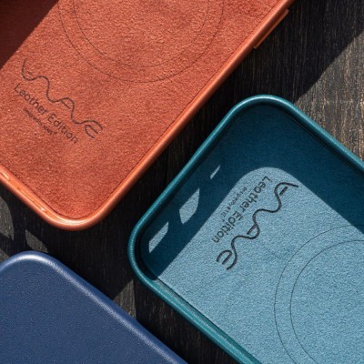 Чохол WAVE Premium Leather Edition Case with Magnetic Ring iPhone 14 Plus/15 Plus umber