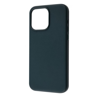 Чохол WAVE Premium Leather Edition Case with Magnetic Ring iPhone 15 forest green