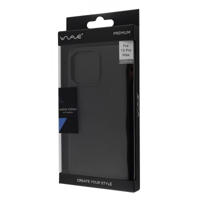 Чохол WAVE Premium Leather Edition Case with Magnetic Ring iPhone 15 Pro Max forest green