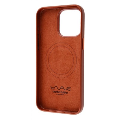 Чохол WAVE Premium Leather Edition Case with Magnetic Ring iPhone 15 Pro Max forest green