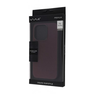 Чохол WAVE Premium Woven Case with Magnetic Ring iPhone 15 Pro black