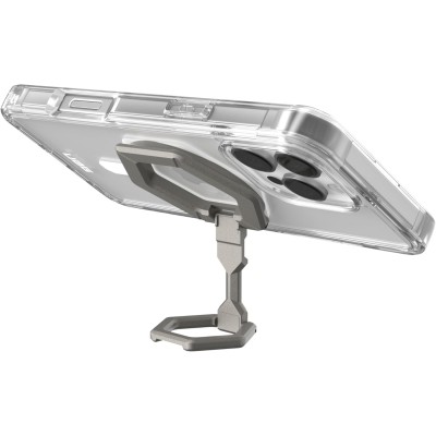 Чохол+магнітне кільце-тримач UAG для Apple iPhone 16 Pro Max, Plyo MagSafe, Ice White/Titanium Stand (1144811BV01)