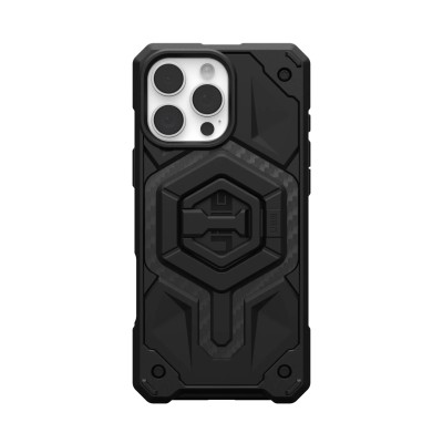Чохол+магнітне кільце-тримач UAG для iPhone 16 Pro Max, Monarch Pro Magsafe, Carbon Fiber/Black Stand (1144571BV01) Чохол+магнітне кільце-тримач UAG для iPhone 16 Pro Max, Monarch Pro Magsafe, Carbon Fiber/Black Stand (1144571BV01)