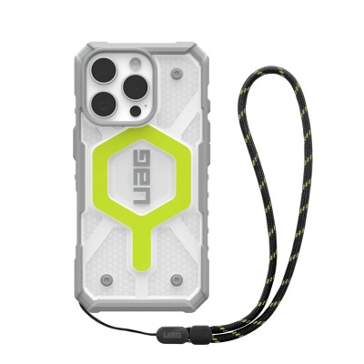 Чохол+ремінець UAG для iPhone 16 Pro, Pathfinder Clear Magsafe, Active Neon Lanyard (1144641BV01) Чохол+ремінець UAG для iPhone 16 Pro, Pathfinder Clear Magsafe, Active Neon Lanyard (1144641BV01)