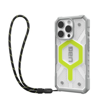 Чохол+ремінець UAG для iPhone 16 Pro, Pathfinder Clear Magsafe, Active Neon Lanyard (1144641BV01) Чохол+ремінець UAG для iPhone 16 Pro, Pathfinder Clear Magsafe, Active Neon Lanyard (1144641BV01)