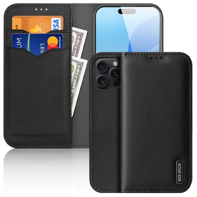 Чохол-книжка Dux Ducis Hivo для Apple iPhone 16 Pro (6.3") Black Чохол-книжка Dux Ducis Hivo для Apple iPhone 16 Pro (6.3") Black