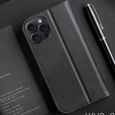 Чохол-книжка Dux Ducis Hivo для Apple iPhone 16 Pro (6.3") Black Чохол-книжка Dux Ducis Hivo для Apple iPhone 16 Pro (6.3") Black