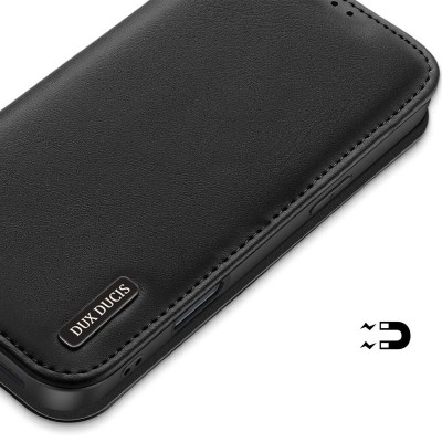 Чохол-книжка Dux Ducis Hivo для Apple iPhone 16 Pro (6.3") Black Чохол-книжка Dux Ducis Hivo для Apple iPhone 16 Pro (6.3") Black