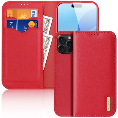 Чохол-книжка Dux Ducis Hivo для Apple iPhone 16 Pro (6.3") Red