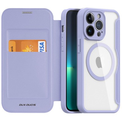 Чохол-книжка Dux Ducis Skin X Pro with MagSafe для Apple iPhone 14 Pro Max (6.7") Purple Чохол-книжка Dux Ducis Skin X Pro with MagSafe для Apple iPhone 14 Pro Max (6.7") Purple