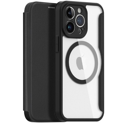Чохол-книжка Dux Ducis Skin X Pro with MagSafe для Apple iPhone 15 Pro (6.1") Black Чохол-книжка Dux Ducis Skin X Pro with MagSafe для Apple iPhone 15 Pro (6.1") Black