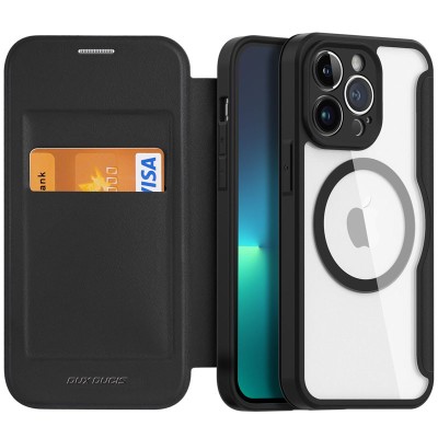 Чохол-книжка Dux Ducis Skin X Pro with MagSafe для Apple iPhone 15 Pro (6.1") Black Чохол-книжка Dux Ducis Skin X Pro with MagSafe для Apple iPhone 15 Pro (6.1") Black