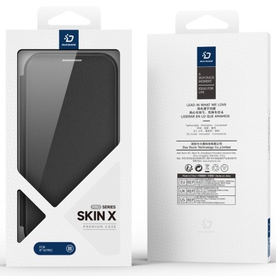 Чохол-книжка Dux Ducis Skin X Pro with MagSafe для Apple iPhone 16 Pro (6.3") Black Чохол-книжка Dux Ducis Skin X Pro with MagSafe для Apple iPhone 16 Pro (6.3") Black