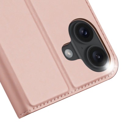 Чохол-книжка Dux Ducis з кишенею для візиток для Apple iPhone 16 (6.1") Rose Gold Чохол-книжка Dux Ducis з кишенею для візиток для Apple iPhone 16 (6.1") Rose Gold