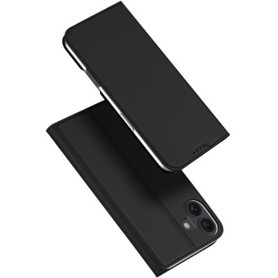 Чохол-книжка Dux Ducis з кишенею для візиток для Apple iPhone 16 (6.1") Чорний