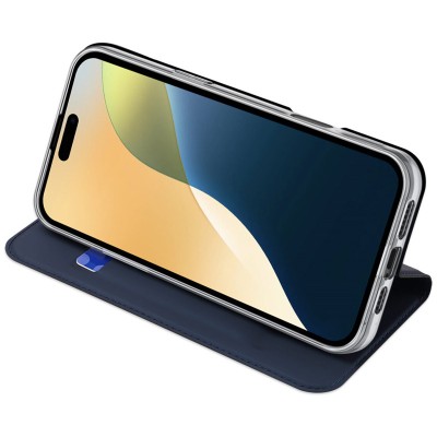 Чохол-книжка Dux Ducis з кишенею для візиток для Apple iPhone 16 Pro Max (6.9") Синій