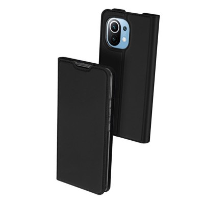 Чохол-книжка Dux Ducis з кишенею для візиток для Xiaomi Mi 11 Чорний Чохол-книжка Dux Ducis з кишенею для візиток для Xiaomi Mi 11 Чорний