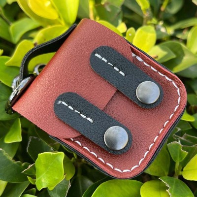 Шкіряний футляр Briefcase для навушників AirPods 1/2 Brown / Black