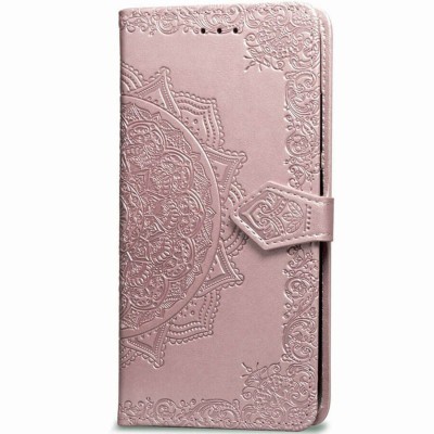 Шкіряний чохол (книжка) Art Case з візитницею для Xiaomi Redmi 4a Рожевий
