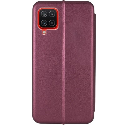 Шкіряний чохол (книжка) Classy для Samsung Galaxy A12 Бордовий Шкіряний чохол (книжка) Classy для Samsung Galaxy A12 Бордовий