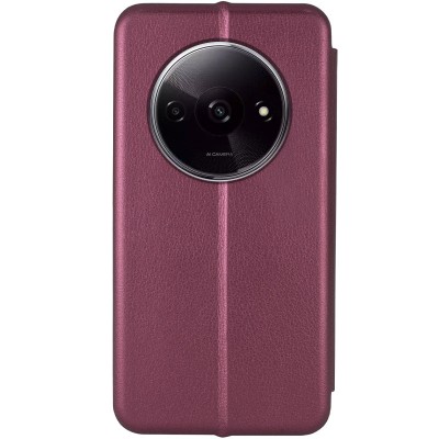 Шкіряний чохол (книжка) Classy для Xiaomi Redmi A3 Бордовий Шкіряний чохол (книжка) Classy для Xiaomi Redmi A3 Бордовий