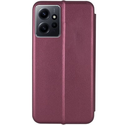 Шкіряний чохол (книжка) Classy для Xiaomi Redmi Note 12 4G Бордовий Шкіряний чохол (книжка) Classy для Xiaomi Redmi Note 12 4G Бордовий