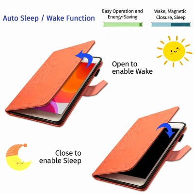 Шкіряний чохол Art Case з візитницею для Samsung Galaxy Tab S7 Помаранчевий Шкіряний чохол Art Case з візитницею для Samsung Galaxy Tab S7 Помаранчевий