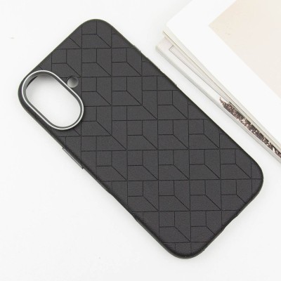 Шкіряний чохол Carved with MagSafe для Apple iPhone 16 (6.1") Black Шкіряний чохол Carved with MagSafe для Apple iPhone 16 (6.1") Black