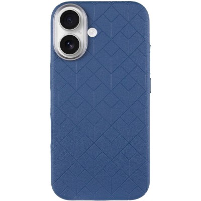 Шкіряний чохол Carved with MagSafe для Apple iPhone 16 (6.1") Blue Шкіряний чохол Carved with MagSafe для Apple iPhone 16 (6.1") Blue