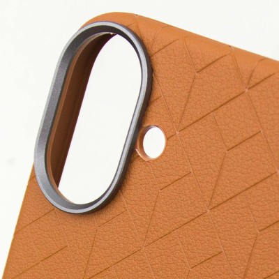 Шкіряний чохол Carved with MagSafe для Apple iPhone 16 (6.1") Orange Шкіряний чохол Carved with MagSafe для Apple iPhone 16 (6.1") Orange