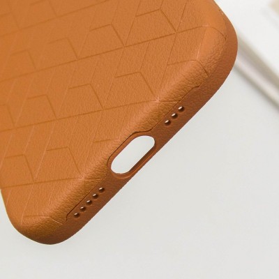 Шкіряний чохол Carved with MagSafe для Apple iPhone 16 (6.1") Orange Шкіряний чохол Carved with MagSafe для Apple iPhone 16 (6.1") Orange