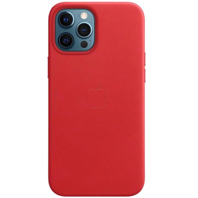 Шкіряний чохол Leather Case (AAA) with MagSafe and Animation для Apple iPhone 12 Pro / 12 (6.1") Red Шкіряний чохол Leather Case (AAA) with MagSafe and Animation для Apple iPhone 12 Pro / 12 (6.1") Red