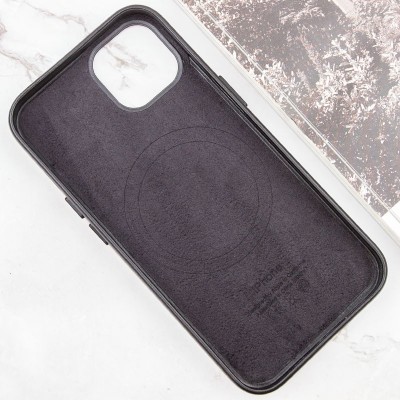 Шкіряний чохол Leather Case (AAA) with MagSafe and Animation для Apple iPhone 13 (6.1") Midnight Шкіряний чохол Leather Case (AAA) with MagSafe and Animation для Apple iPhone 13 (6.1") Midnight