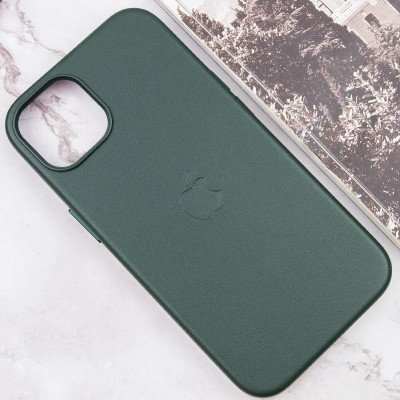 Шкіряний чохол Leather Case (AAA) with MagSafe and Animation для Apple iPhone 13 (6.1") Sequoia Green Шкіряний чохол Leather Case (AAA) with MagSafe and Animation для Apple iPhone 13 (6.1") Sequoia Green