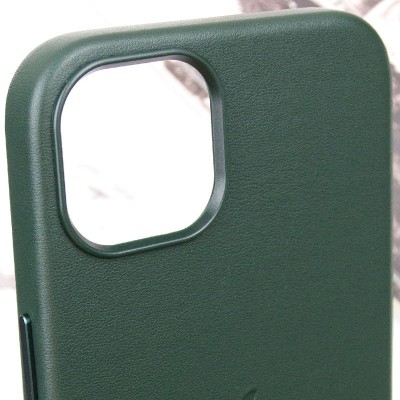 Шкіряний чохол Leather Case (AAA) with MagSafe and Animation для Apple iPhone 13 (6.1") Sequoia Green Шкіряний чохол Leather Case (AAA) with MagSafe and Animation для Apple iPhone 13 (6.1") Sequoia Green