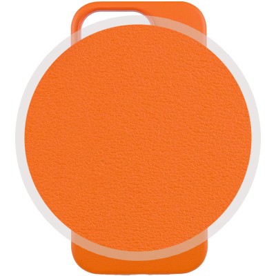 Шкіряний чохол Leather Case (AAA) with MagSafe and Animation для Apple iPhone 14 Pro (6.1") Orange
